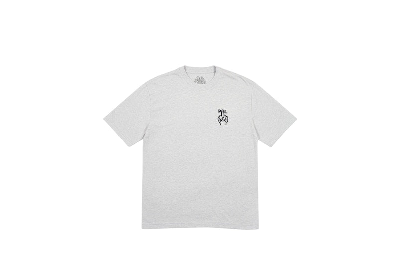 Palace Finger Up T-shirt Grey Marl