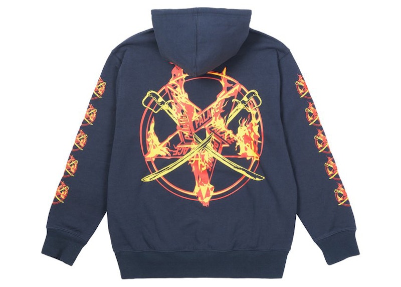 Palace Flamed Hood Navy