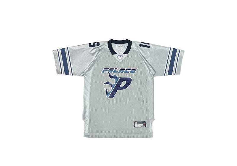 Palace Flaming P American Football Jersey Grey