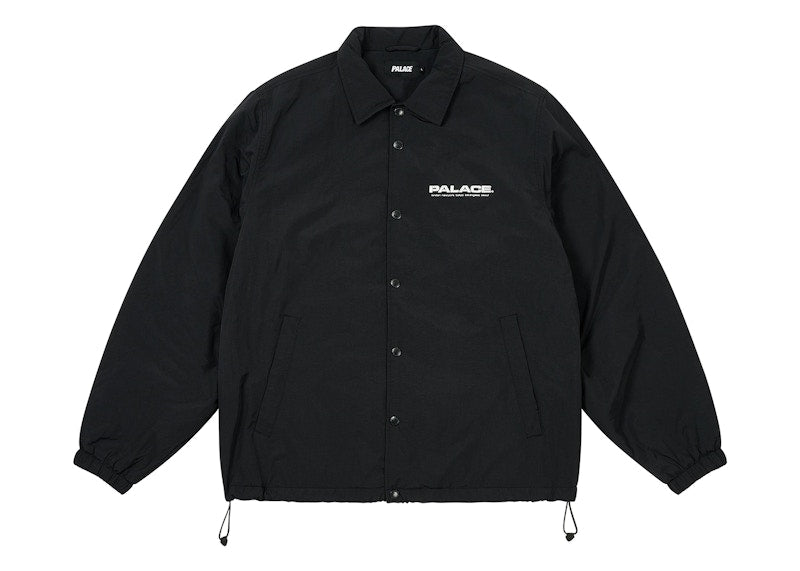 Palace Fleece Lined Coach Jacket Black