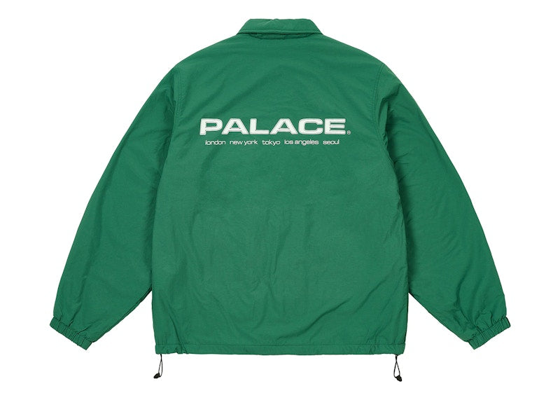 Palace Fleece Lined Coach Jacket Racey Green