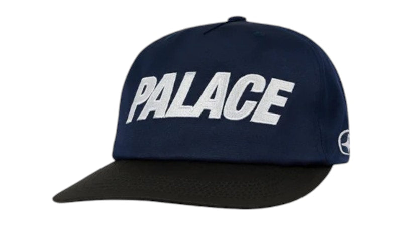 Palace Font Snapback 5-Panel Navy/Black