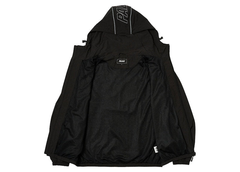 Palace Font Zip Shell Jacket Black/Black