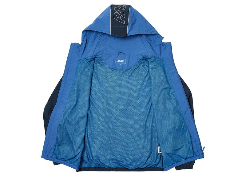 Palace Font Zip Shell Jacket Blue/Airforce