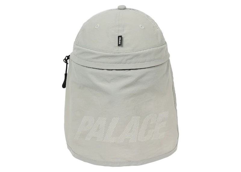 Palace Font Zip Shell Neck Saver 6-Panel Grey