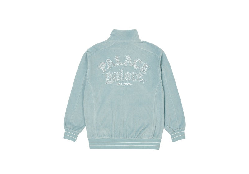 Palace Galore Velour Track Top Light Blue