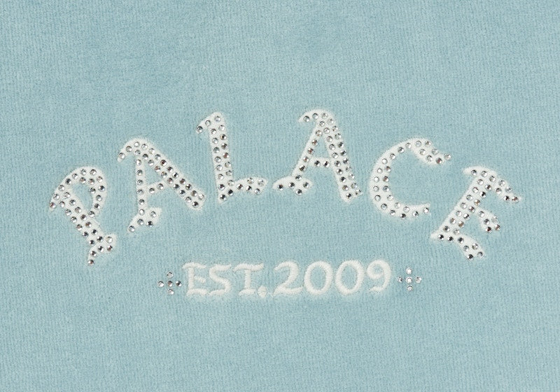 Palace Galore Velour Track Top Light Blue