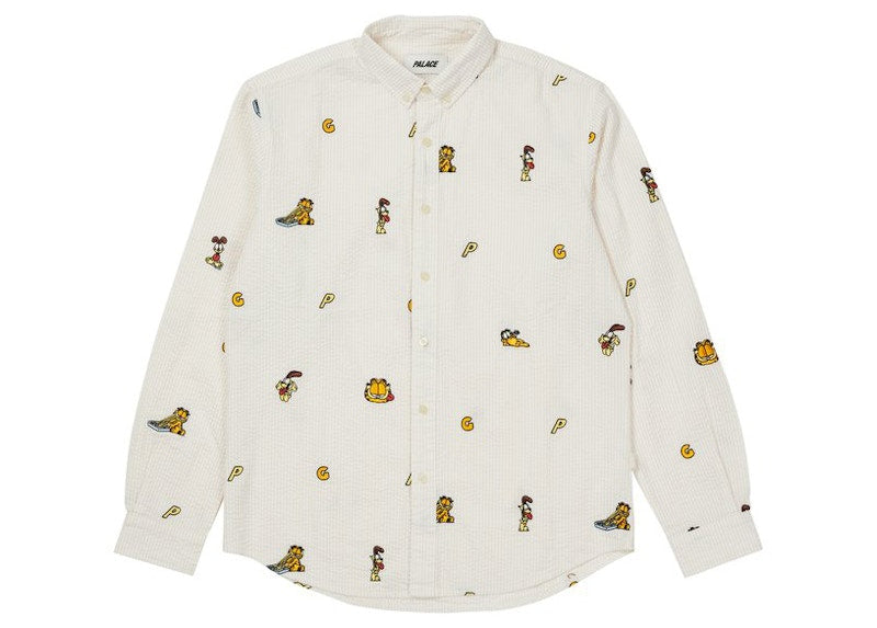 Palace Garfield Boojie Shirt Beige/White