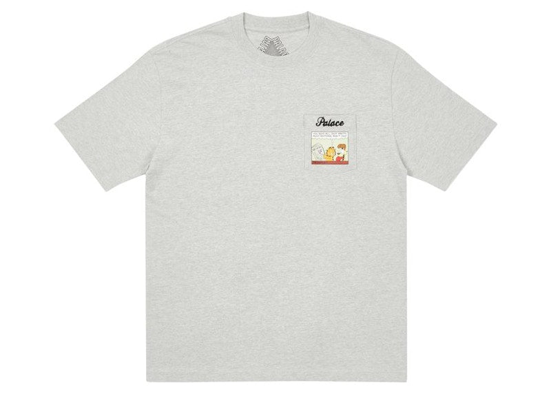 Palace Garfield Pocket T-shirt Grey Marl