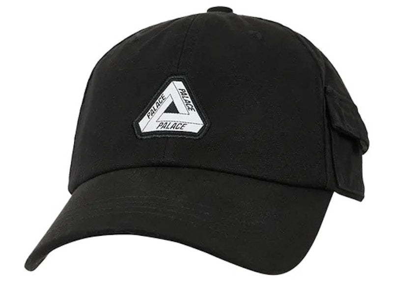 Palace Garment Dyed Tri-Ferg Patch 6-Panel Black