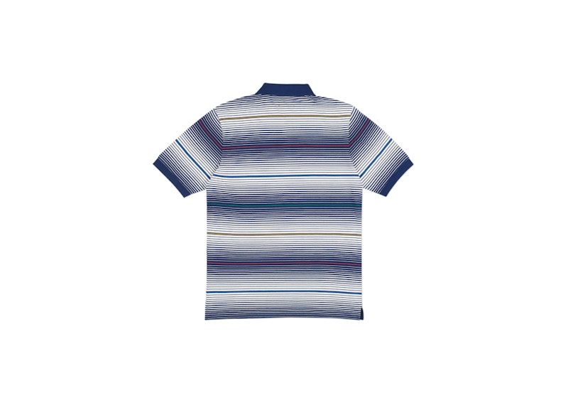 Palace Ghost Stripe Polo Navy