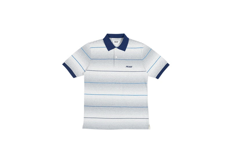 Palace Ghost Stripe Polo White