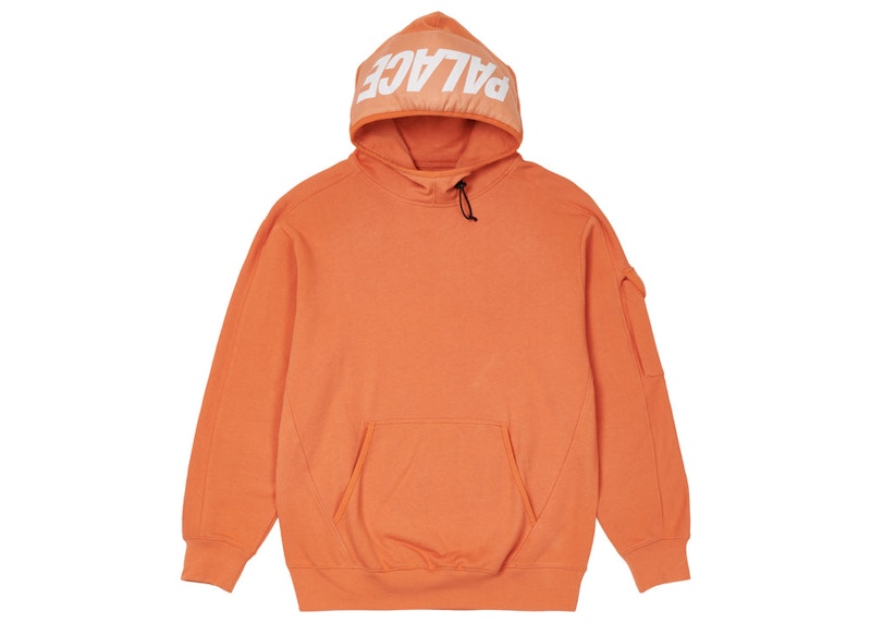 Palace Giant Woven Label Hood Orange