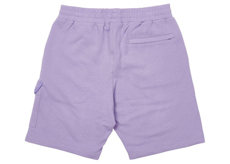 Palace Giant Woven Label Shorts Lilac