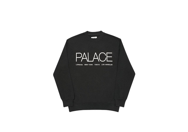 Palace Globaller Crew Black