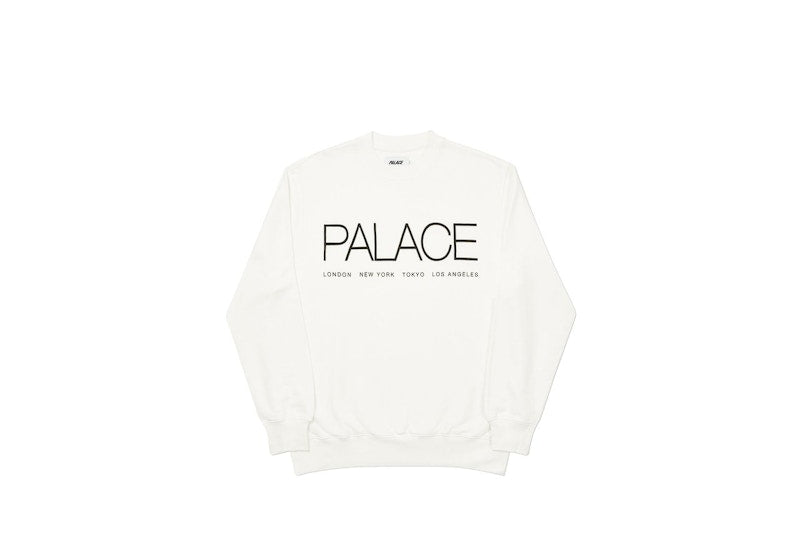 Palace Globaller Crew White