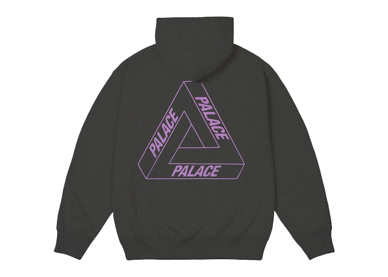 Palace Glow Tri-Ferg Hood Grey Marl