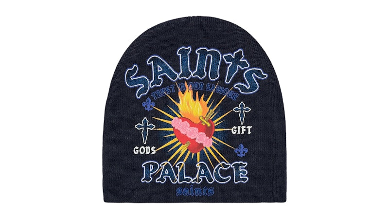 Palace Gods Gift Nein Cuff Beanie Navy