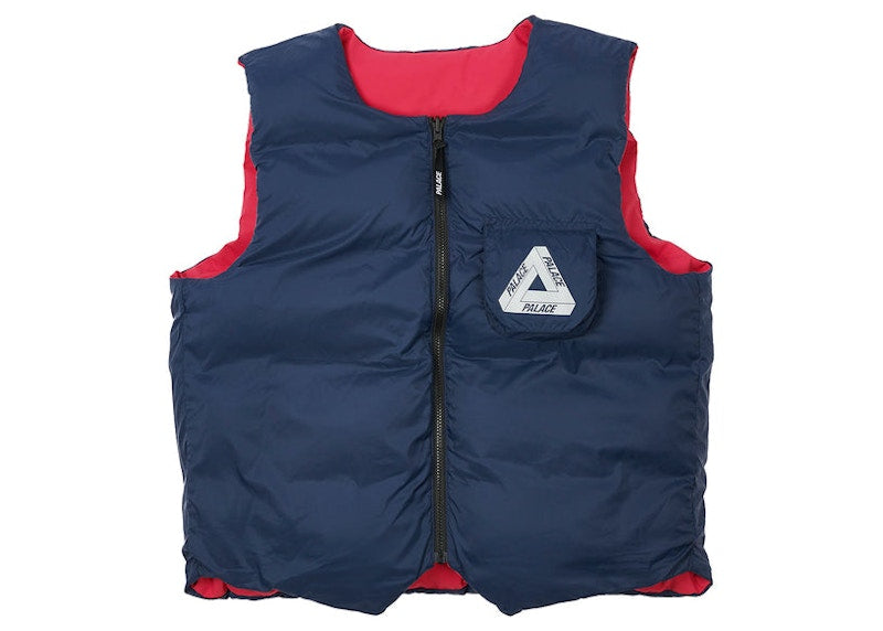 Palace Gore-tex Infinium Reverso Down Vest Pink/Navy