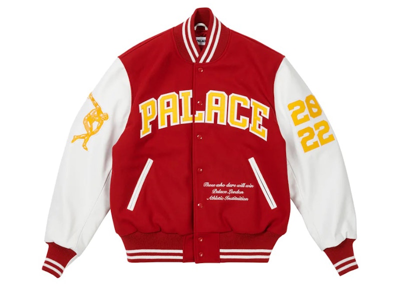 Palace Greek Varsity Jacket Red