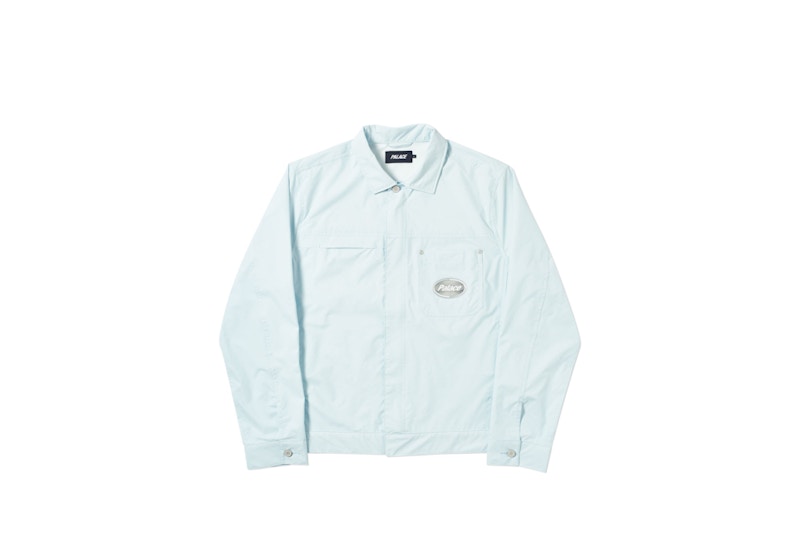 Palace Griddle Shell Jacket Light Blue