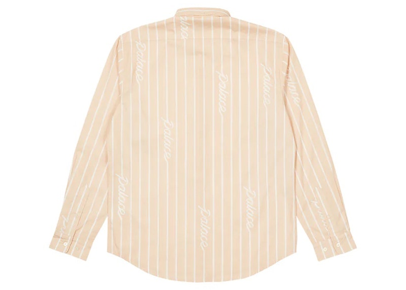 Palace Hand Stripe Shirt Tan
