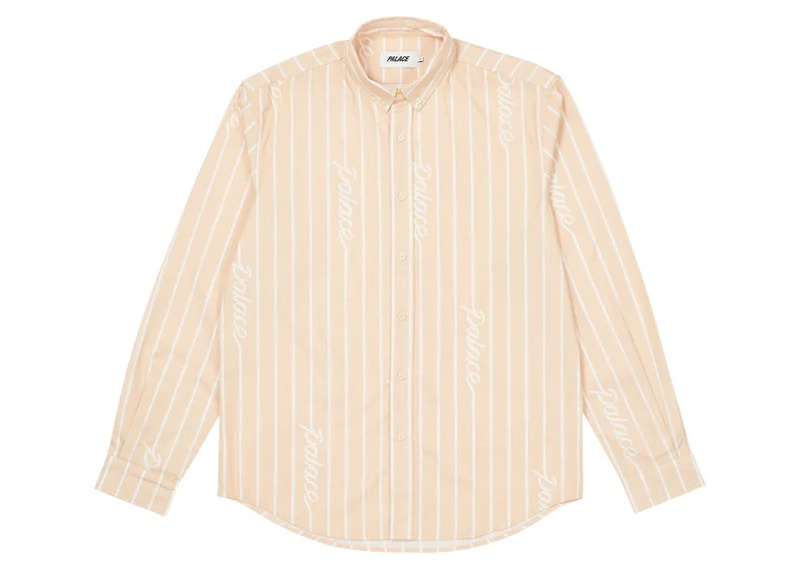Palace Hand Stripe Shirt Tan