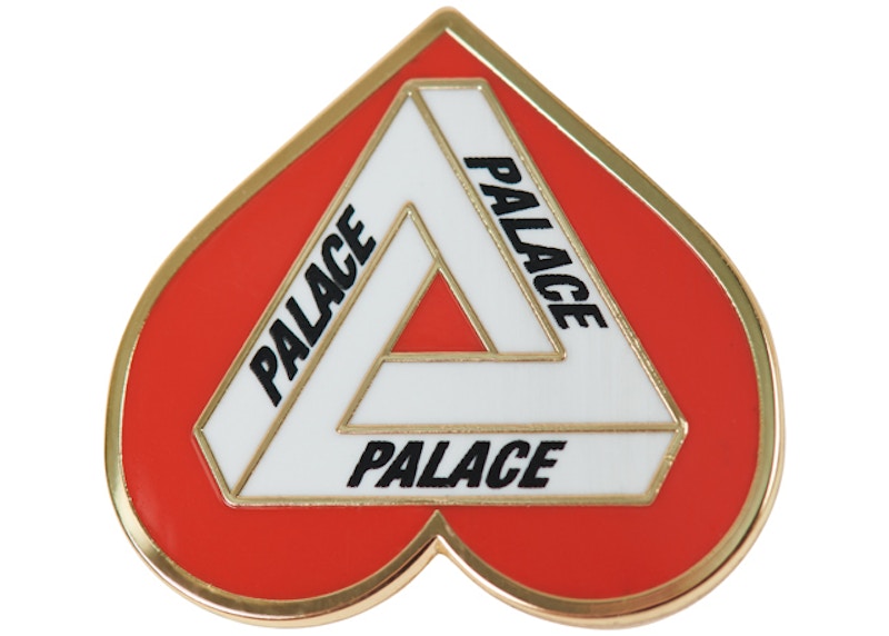 Palace Hearty Pin Badge Red