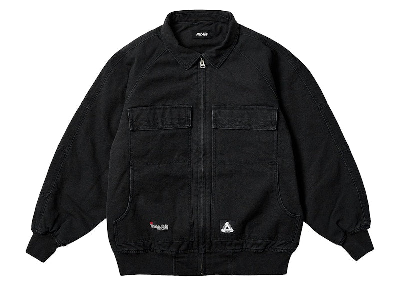 Palace Heavy Canvas Bomber Jacket Black