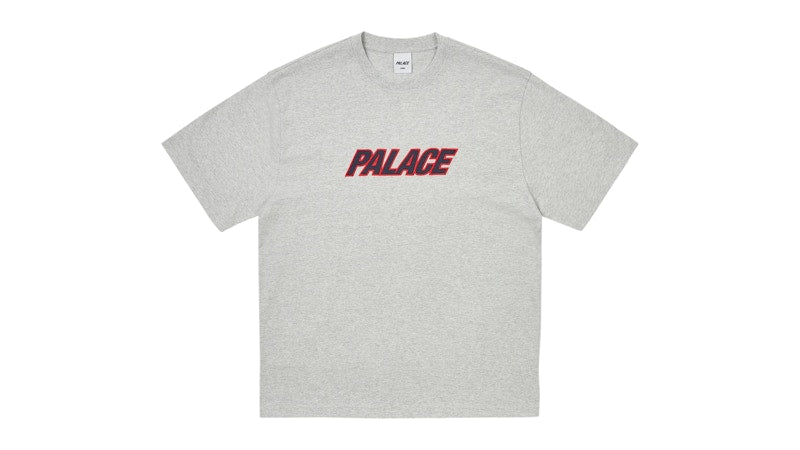 Palace Heavy Font T-Shirt Grey Marl