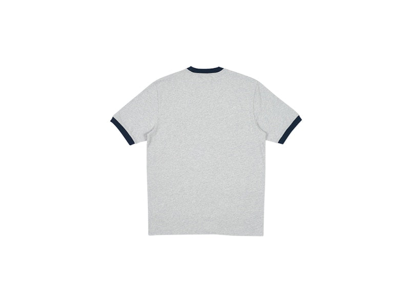 Palace Heavy Ringer T-shirt Grey Marl/Black