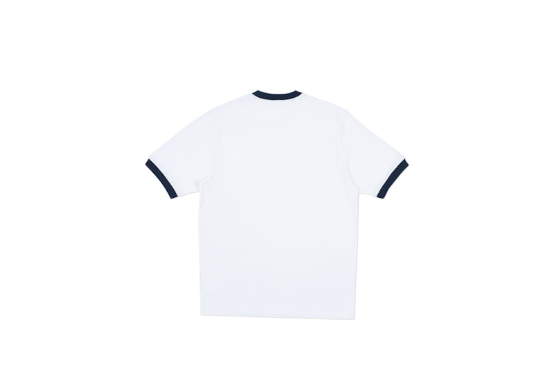 Palace Heavy Ringer T-shirt White/Black