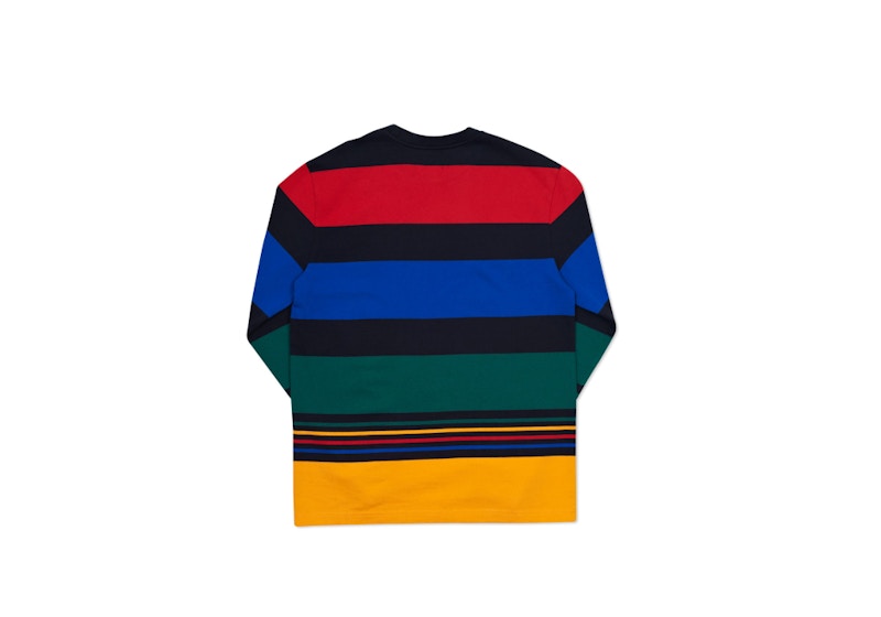 Palace Heavy Stripe L/S T-shirt White/Multi