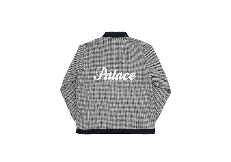 Palace Hound Zip Shirt Houndstooth Black/White