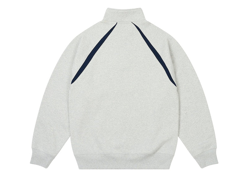 Palace International 1/4 Zip Grey Marl
