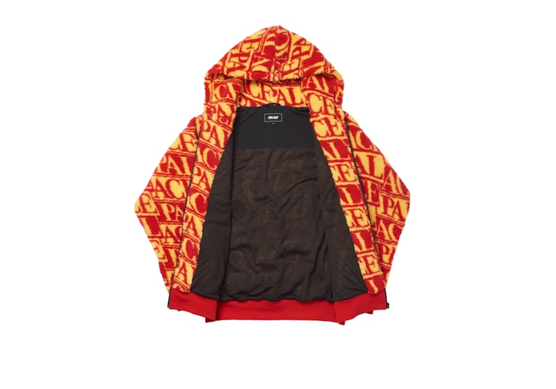 Palace J-Ard Fleece Jacket Red/Yellow