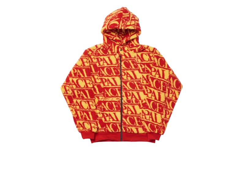 Palace J-Ard Fleece Jacket Red/Yellow