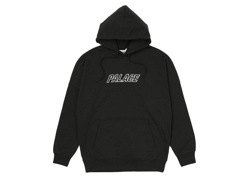 Palace Jumbo Tri-Ferg Drop Shoulder Hood Black