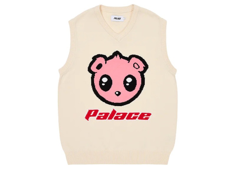 Palace Kawaii Vest Knit Soft White