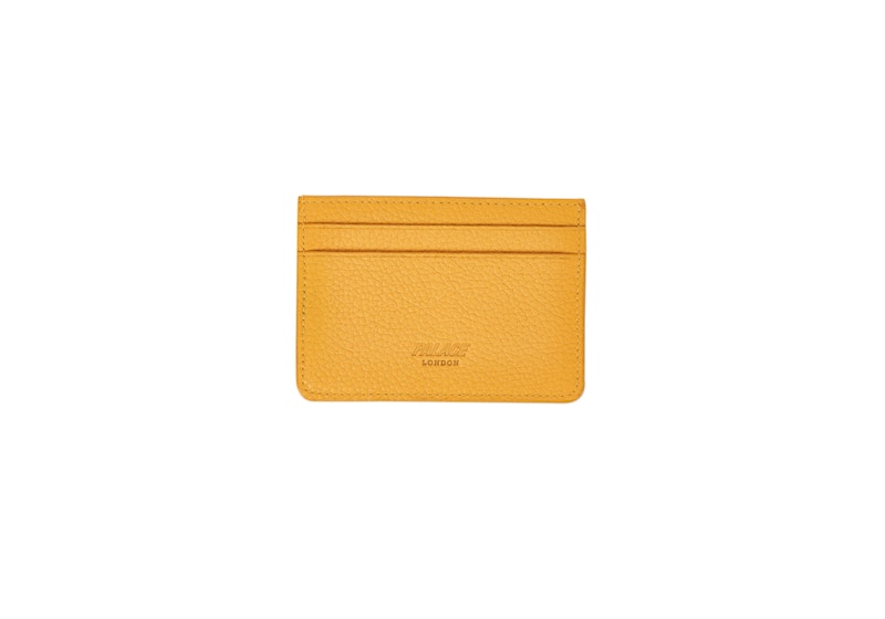 Palace Leather Card Holder Yellow