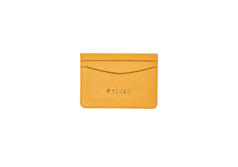 Palace Leather Card Holder Yellow
