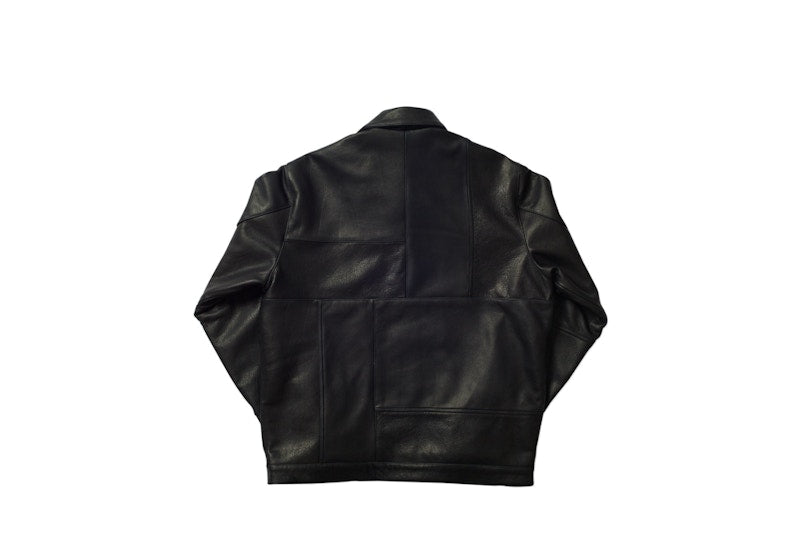 Palace Leather Panel Jacket Black