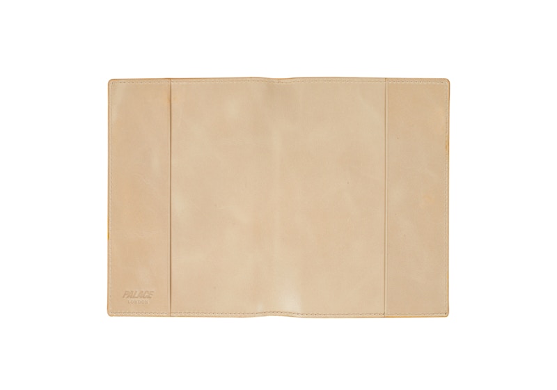 Palace Leather Passport Case Yellow