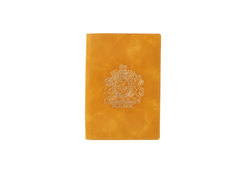 Palace Leather Passport Case Yellow
