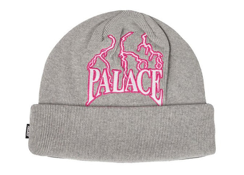 Palace Lightning Speed Beanie Grey Marl