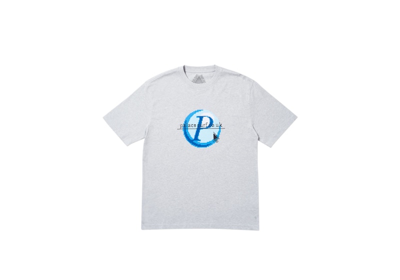 Palace Log On T-shirt Grey Marl
