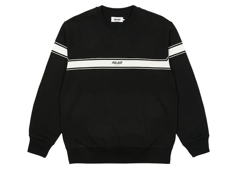 Palace London Tri Band Crew Black