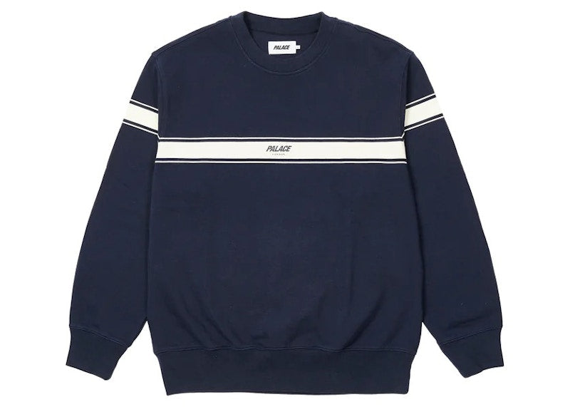 Palace London Tri Band Crew Navy
