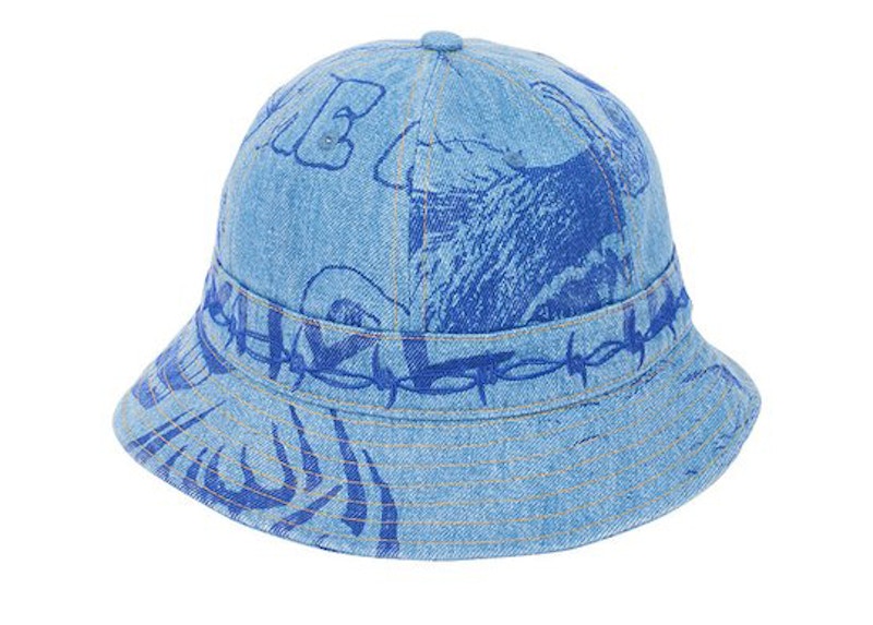 Palace Lotties Denim Bucket Hat Stone Wash