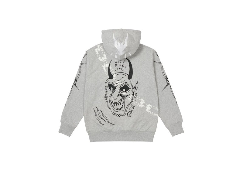 Palace Lotties Devil Hood Grey Marl